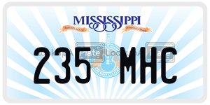 235MHC  license plate in MS