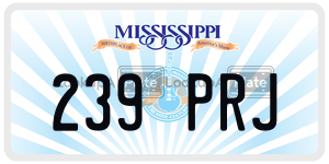 239PRJ  license plate in MS