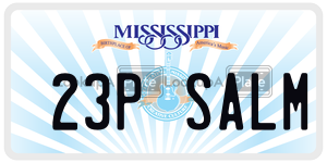 23PSALM  license plate in MS