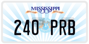 240PRB  license plate in MS