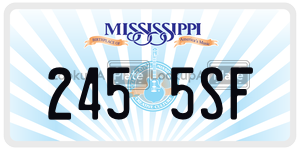 2455SF  license plate in MS