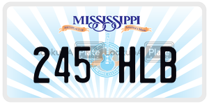 245HLB  license plate in MS