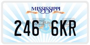 2466KR  license plate in MS