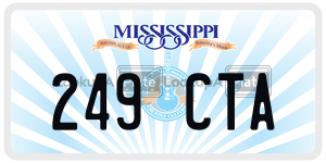 249CTA license plate in Mississippi