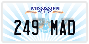249MAD  license plate in MS