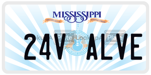 24VALVE  license plate in MS