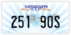 2519OS  license plate in MS
