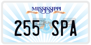255SPA  license plate in MS