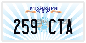 259CTA  license plate in MS