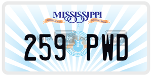 259PWD  license plate in MS