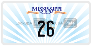 26  license plate in MS