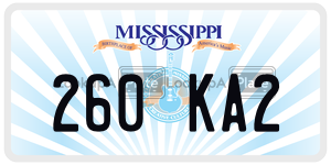 260KA2  license plate in MS