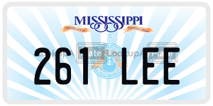 261LEE  license plate in MS