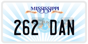 262DAN  license plate in MS