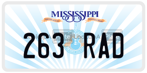263RAD  license plate in MS