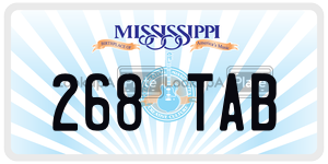 268TAB  license plate in MS