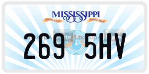 2695HV  license plate in MS