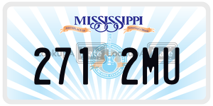 2712MU  license plate in MS