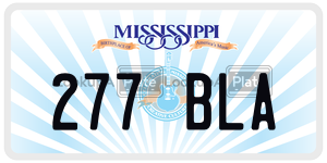 277BLA  license plate in MS