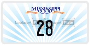 28  license plate in MS
