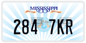 2847KR  license plate in MS