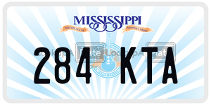 284KTA  license plate in MS