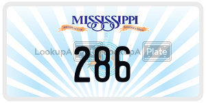 286  license plate in MS