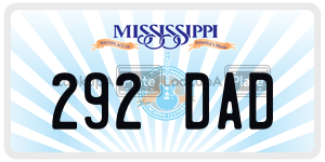 292DAD  license plate in MS