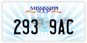 2939AC  license plate in MS