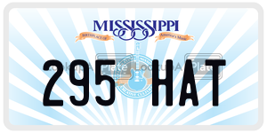 295HAT  license plate in MS
