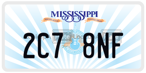 2C78NF  license plate in MS