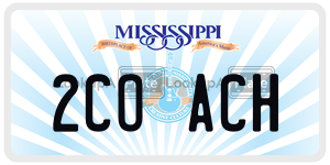 2COACH  license plate in MS
