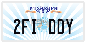 2FIDDY  license plate in MS