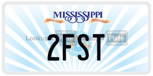 2FST  license plate in MS