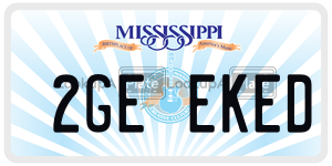 2GEEKED  license plate in MS