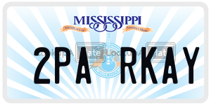 2PARKAY  license plate in MS