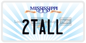 2TALL  license plate in MS
