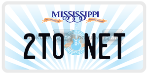 2TONET  license plate in MS