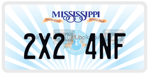 2X24NF license plate in Mississippi