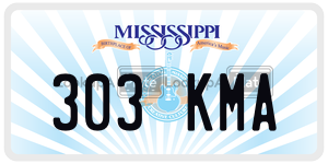 303KMA  license plate in MS