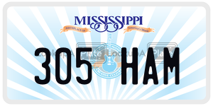 305HAM  license plate in MS
