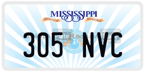 305NVC  license plate in MS