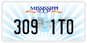 3091TO  license plate in MS
