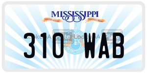310WAB  license plate in MS