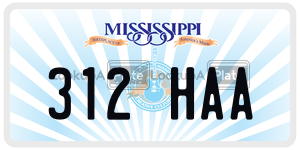 312HAA  license plate in MS