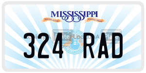 324RAD  license plate in MS