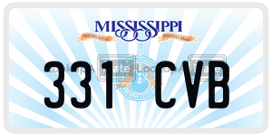 331CVB  license plate in MS