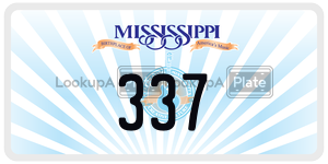 337  license plate in MS