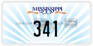 341  license plate in MS