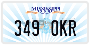 3490KR  license plate in MS